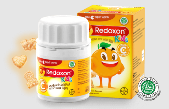 Redoxon® Kids Suplemen Vitamin C Rasa Jeruk untuk Anak